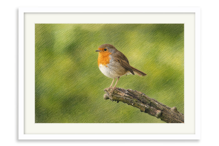 White Frame A4 -  21 x 29.7 cm (+£125.00)